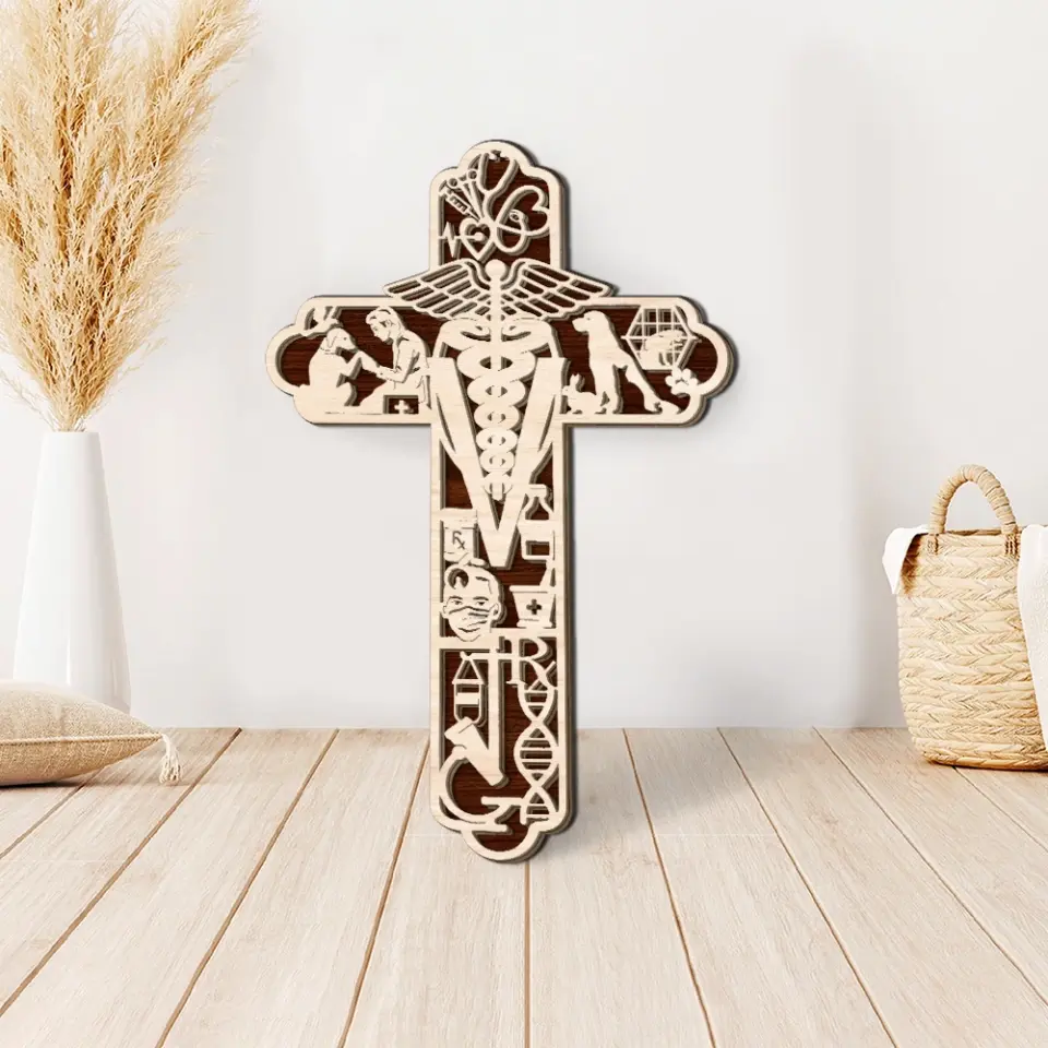 Veterinarian Wooden Sign - Personalized 3D Wood Art - Gift For Veterinarian Office - Image 2