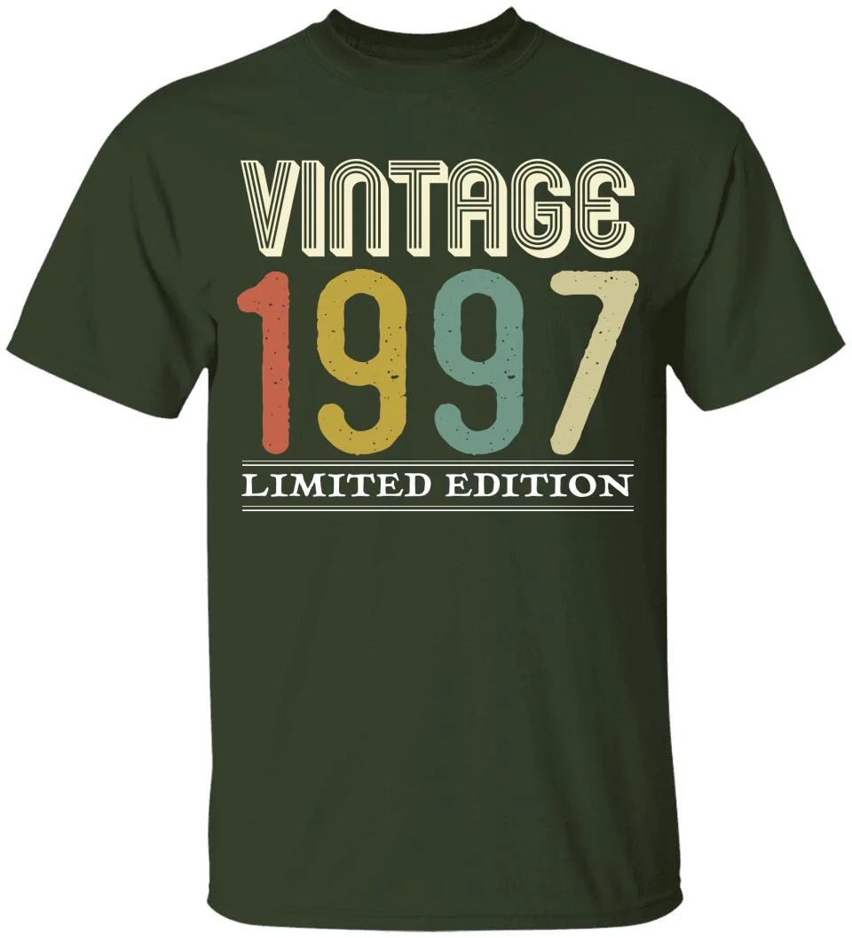 Vinatge 1997, Limited Edition T-Shirt - 25th Birthday Gift Ideas - Image 4