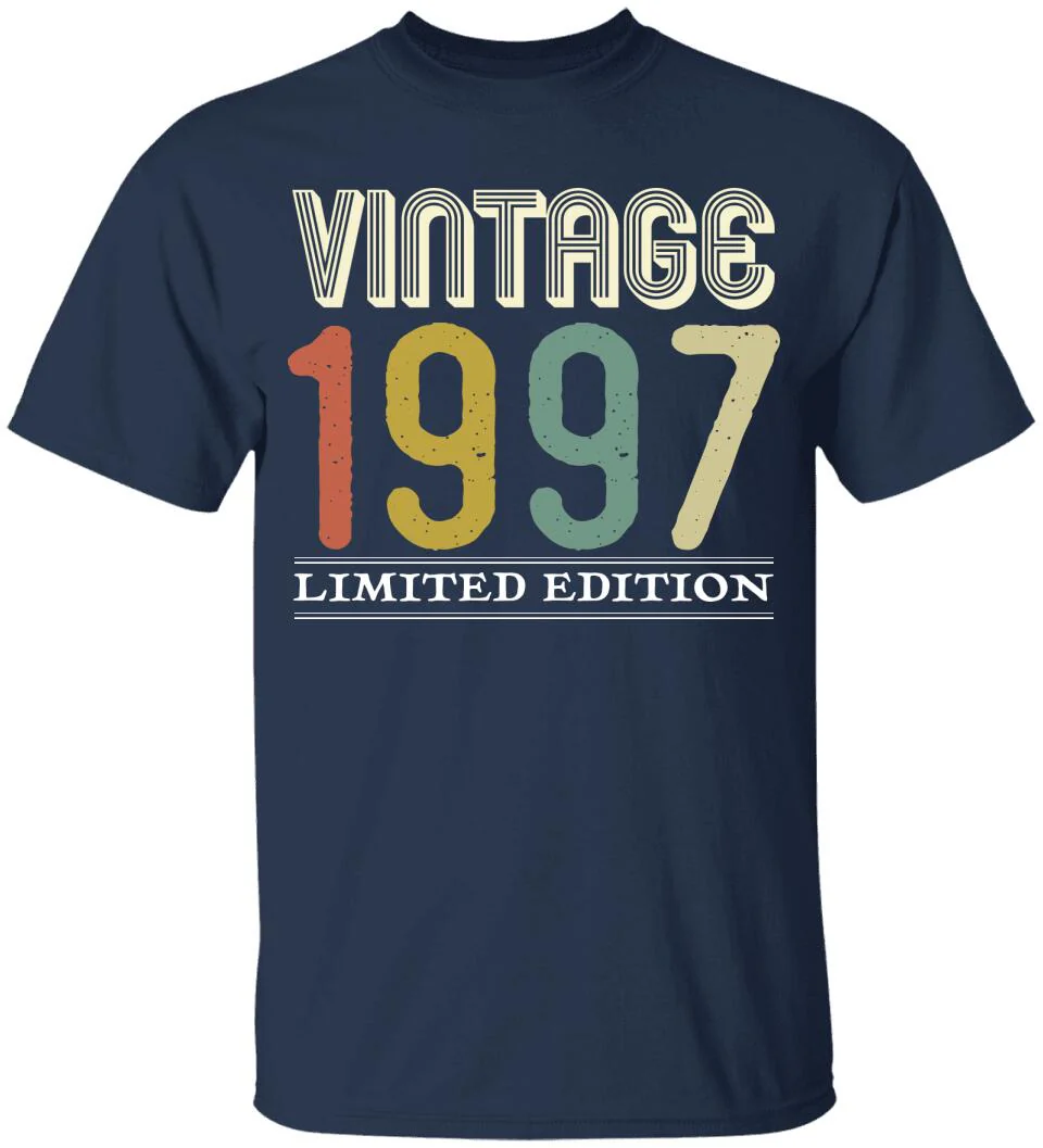 Vinatge 1997, Limited Edition T-Shirt - 25th Birthday Gift Ideas - Image 6