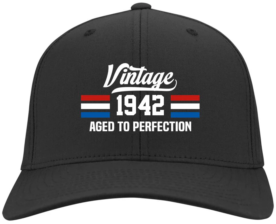 America Flag - Aged To Perfection Twill Cap - Best Birthday Gift for Men - Image 2