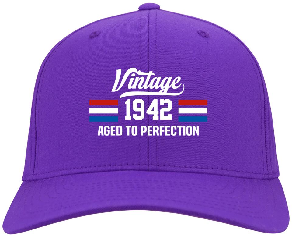America Flag - Aged To Perfection Twill Cap - Best Birthday Gift for Men - Image 6