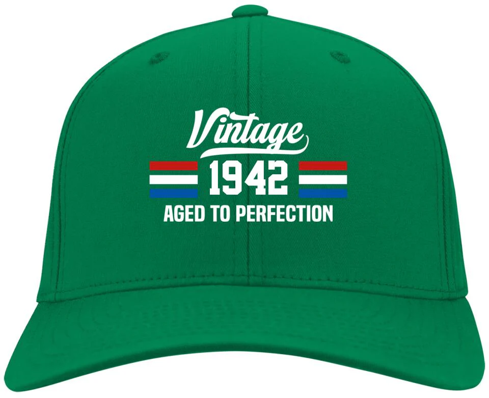America Flag - Aged To Perfection Twill Cap - Best Birthday Gift for Men - Image 9
