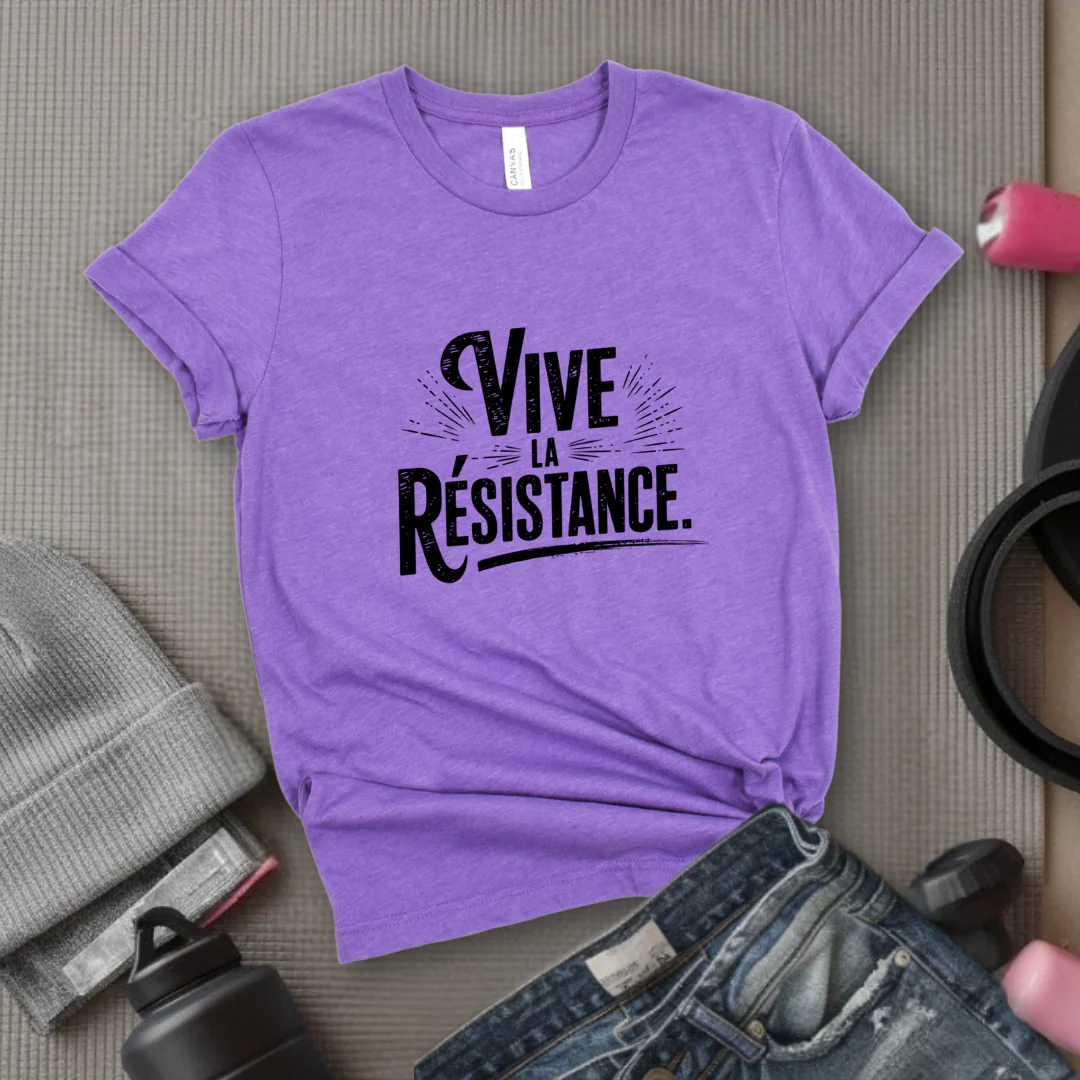 Vive La Resistance - Women Empowerment Tshirt - Gift for Strong Women, Feminists - Bella Canvas 3001 - Image 7