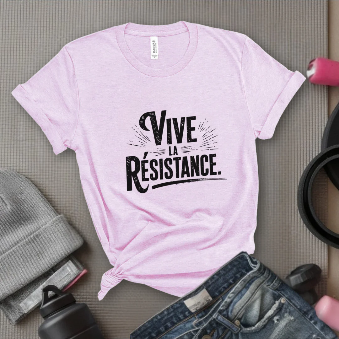 Vive La Resistance - Women Empowerment Tshirt - Gift for Strong Women, Feminists - Bella Canvas 3001 - Image 9