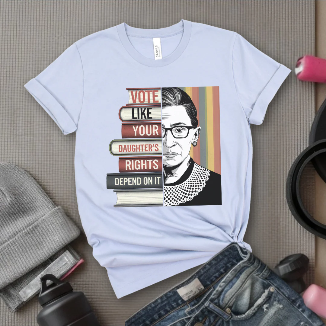 Vote Like Your Daughter’s Rights Depend On It - Girl Power Inspirational T-Shirt - Women Empowerment Tee - Gift for Her - Bella Canvas 3001 - Image 5