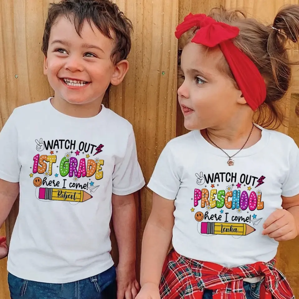 Watch Out Here I Come - Youth T-shirt - Back To School Gift - Image 4