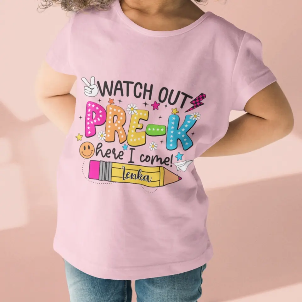 Watch Out Here I Come - Youth T-shirt - Back To School Gift - Image 7