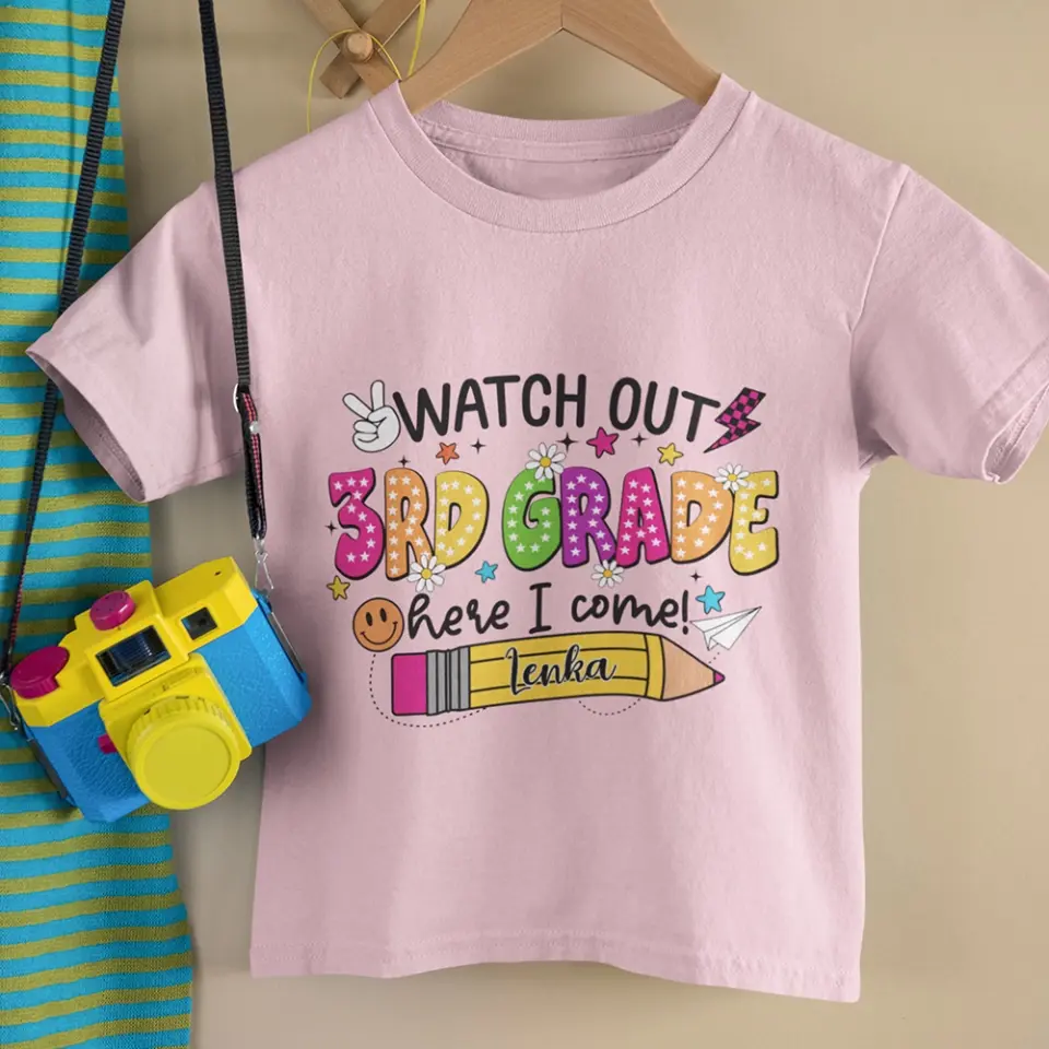 Watch Out Here I Come - Youth T-shirt - Back To School Gift - Image 8