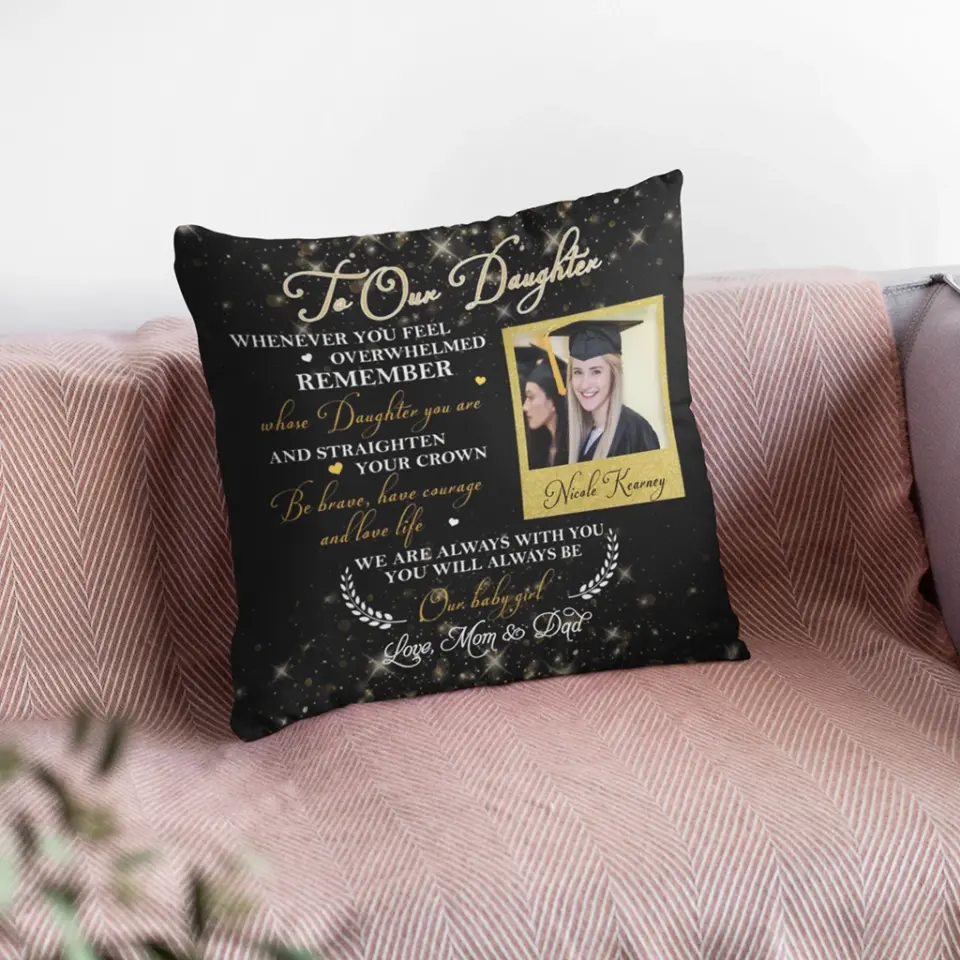 We Are Always With You - Personalized Square Linen Pillow - Image 3