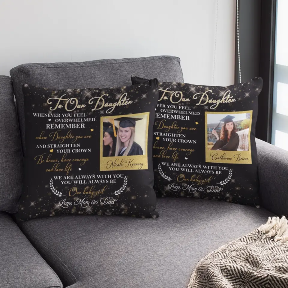 We Are Always With You - Personalized Square Linen Pillow - Image 4