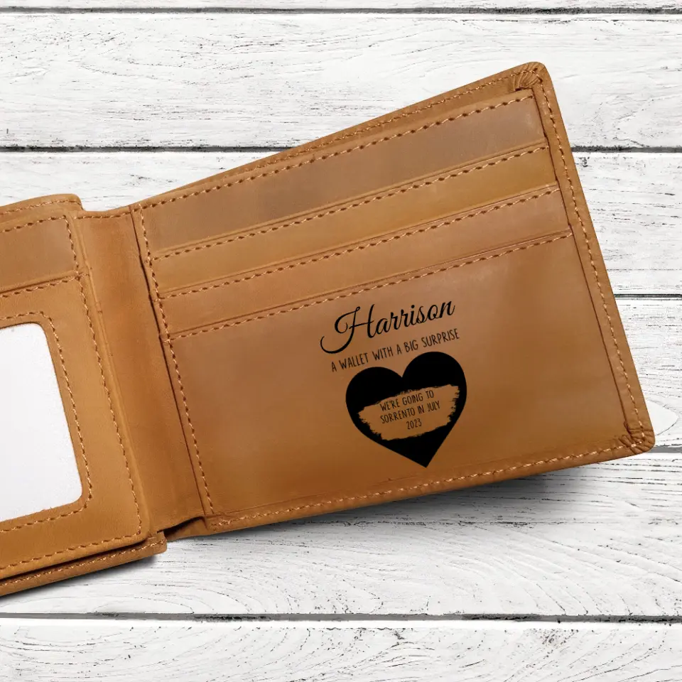 We're Going To Sorrento In July 2025 Personalized Engraved Wallet - Image 3