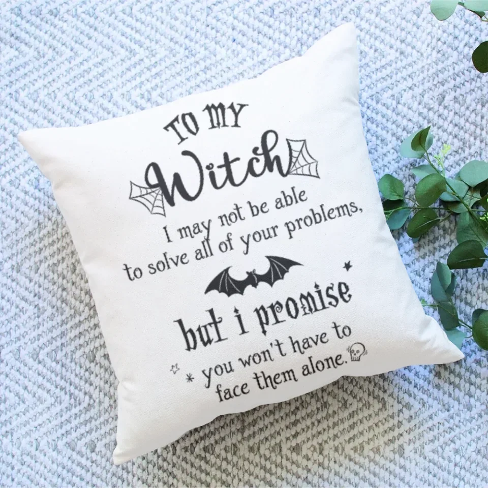 We Are The Daughters Of The Witches They Could Not Burn - Personalized Pillow - Gift For Witch Lovers Halloween - Image 3