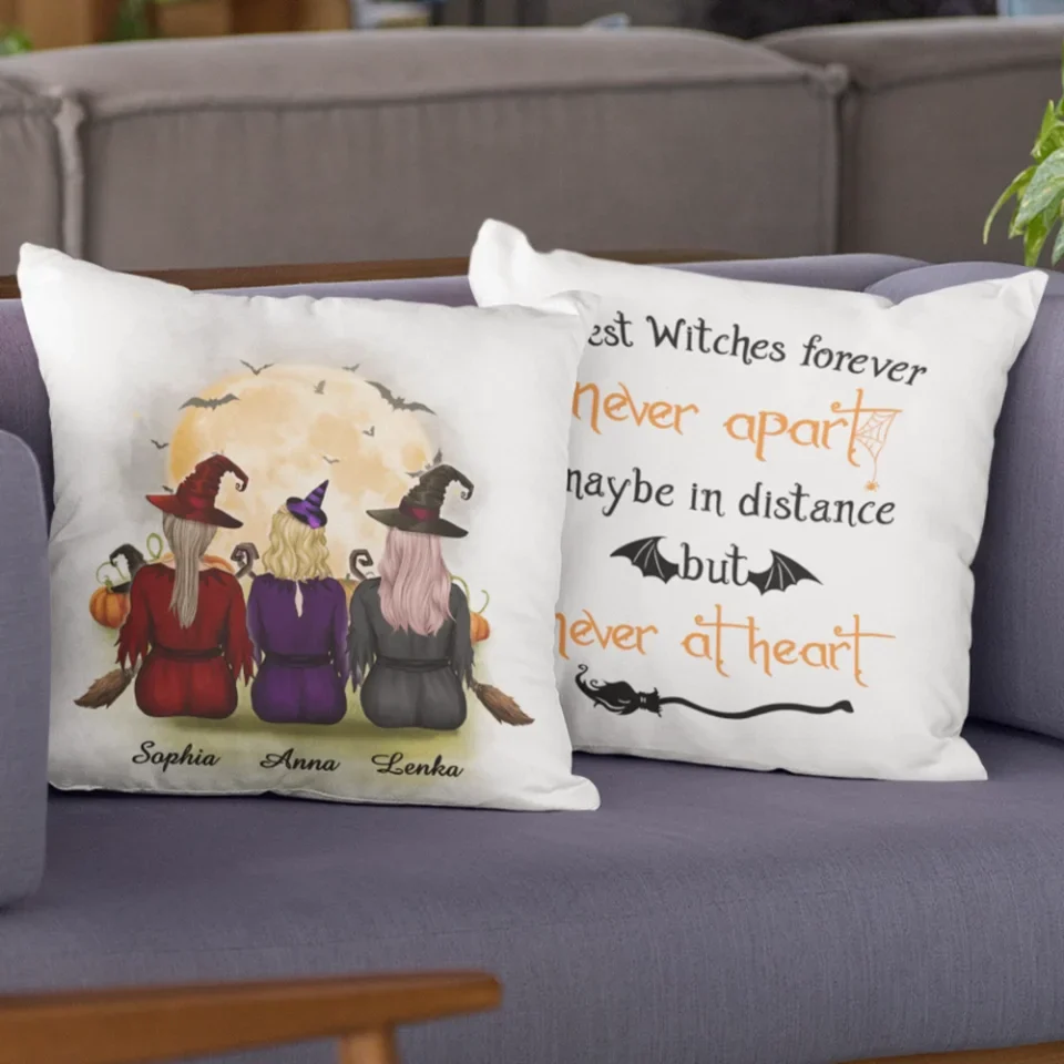 We Are The Daughters Of The Witches They Could Not Burn - Personalized Pillow - Gift For Witch Lovers Halloween - Image 7