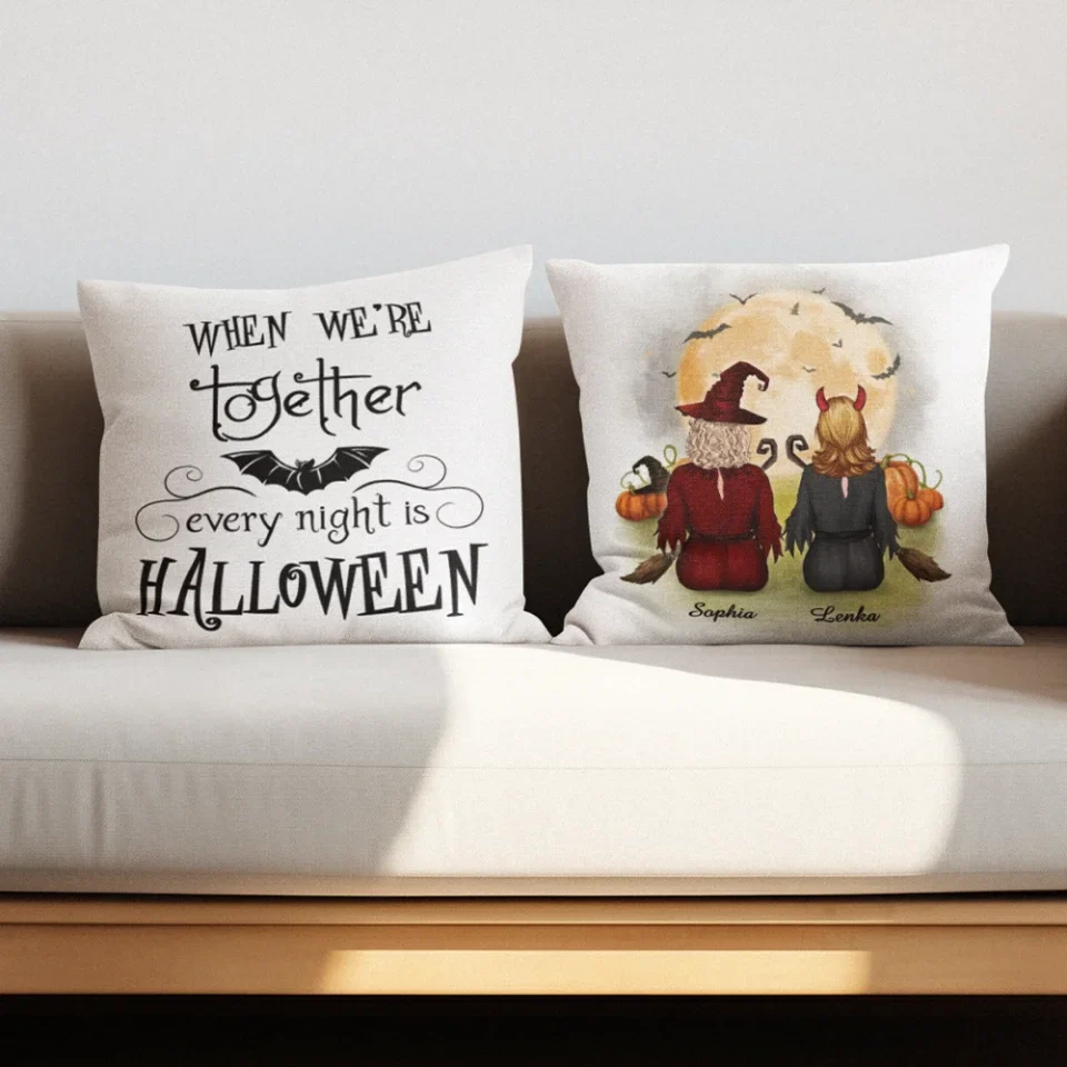 We Are The Daughters Of The Witches They Could Not Burn - Personalized Pillow - Gift For Witch Lovers Halloween - Image 9