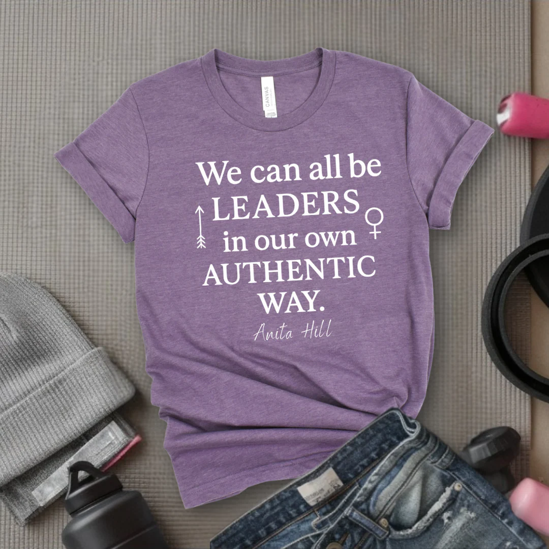 We Can All Be Leaders In Our Own Authentic Way - Women Empower Feminist Tee - Bella Canvas 3001 - Image 4