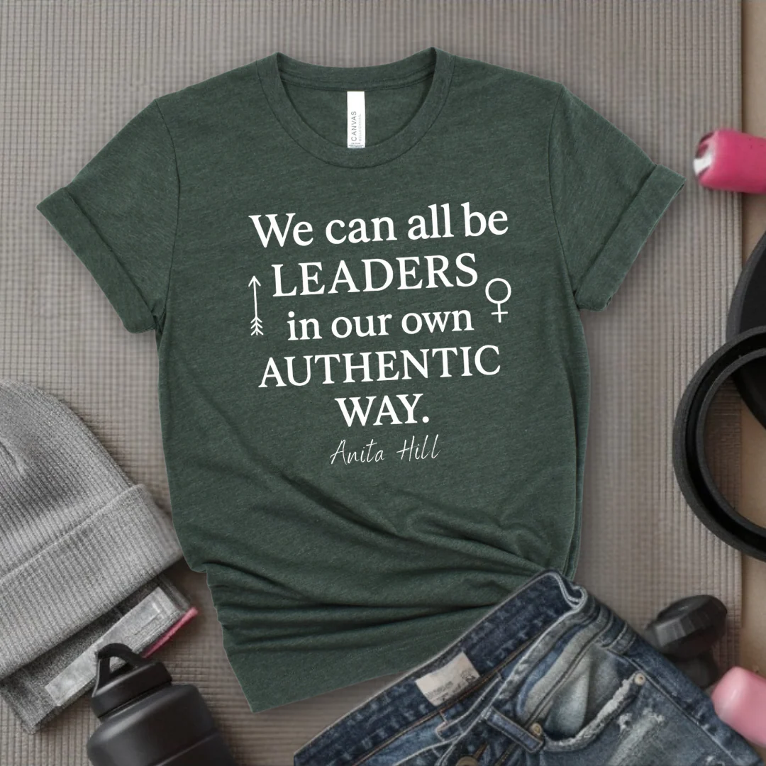 We Can All Be Leaders In Our Own Authentic Way - Women Empower Feminist Tee - Bella Canvas 3001 - Image 9