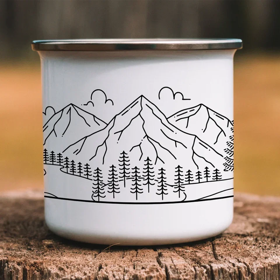 Wedding Gift For Gay Couple - Personalized Enamel Mug - Gift For LGBT Couple - Image 9