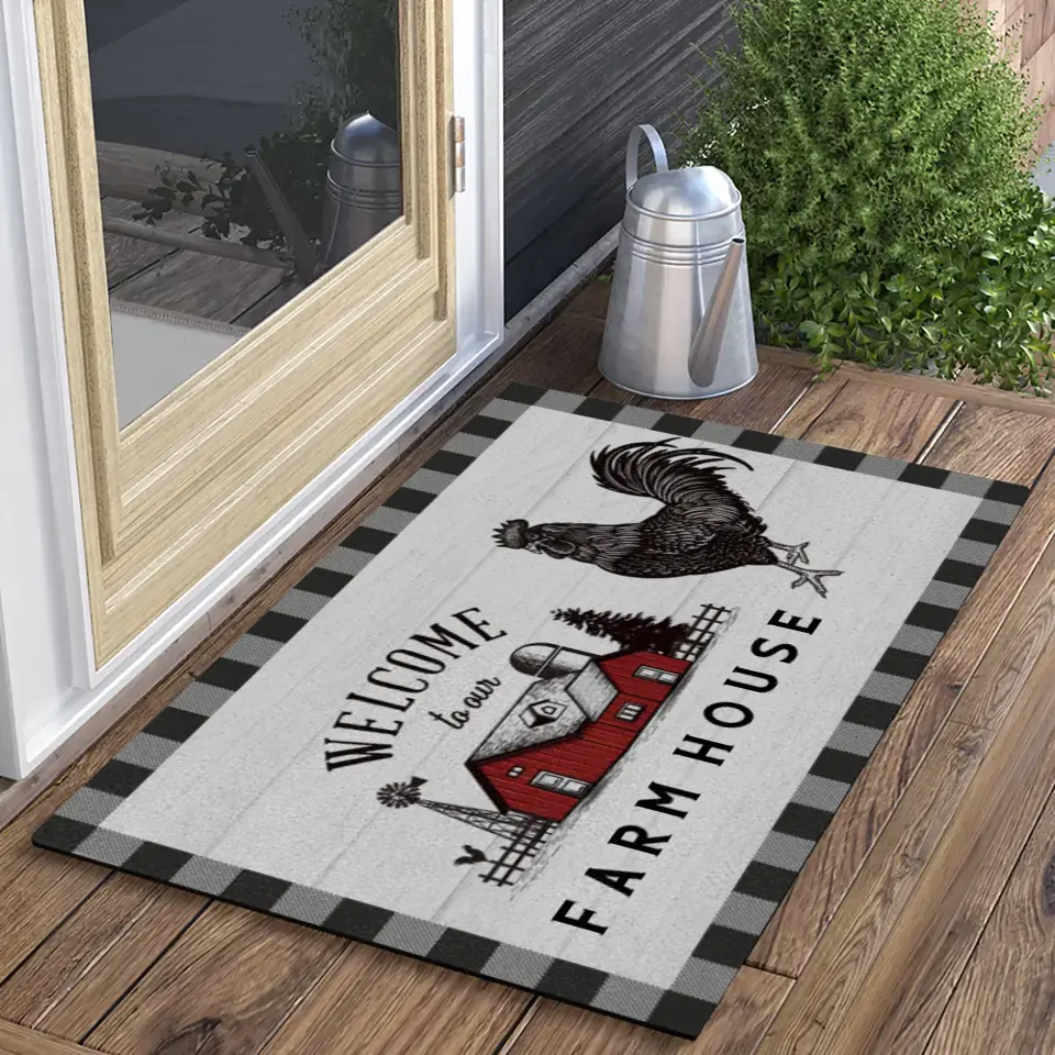 Welcome To Our Farm, Custom Doormat, Gift For Farm Lovers | 312IHPBNRR13460 - Image 2