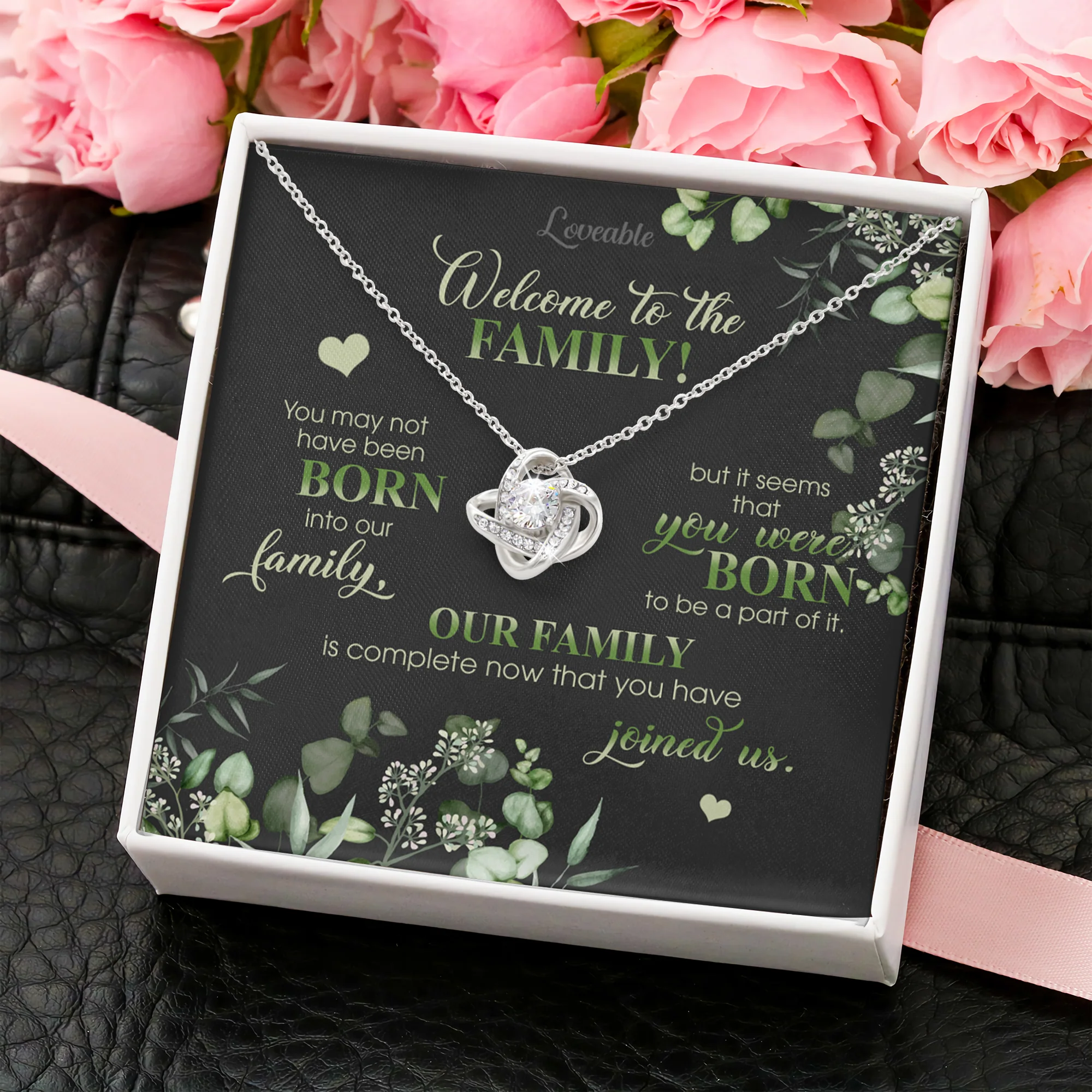 Welcome to the Family - Personalized Necklace - Iron Gifts for Daughter-in-law - Image 4