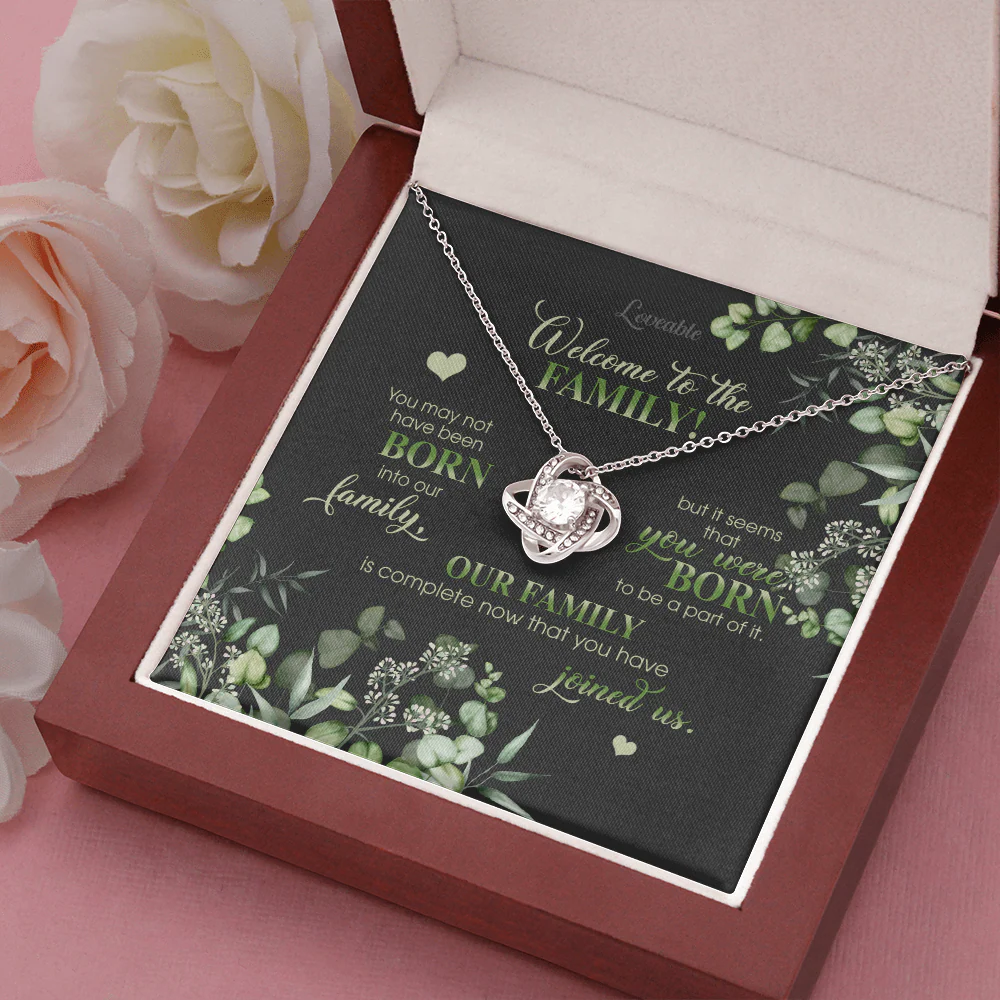 Welcome to the Family - Personalized Necklace - Iron Gifts for Daughter-in-law - Image 7