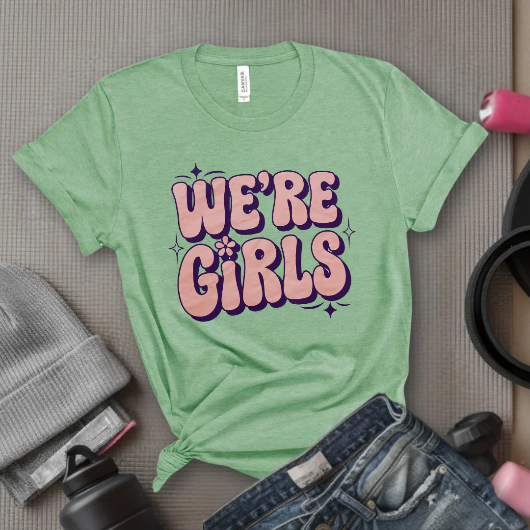 We're Girls T-shirt - Unisex Jersey Short Sleeve Shirt - Women Empowerment Inspired Tee - Gift for Yourself, Female Friends - Bella Canvas 3001 - Image 7