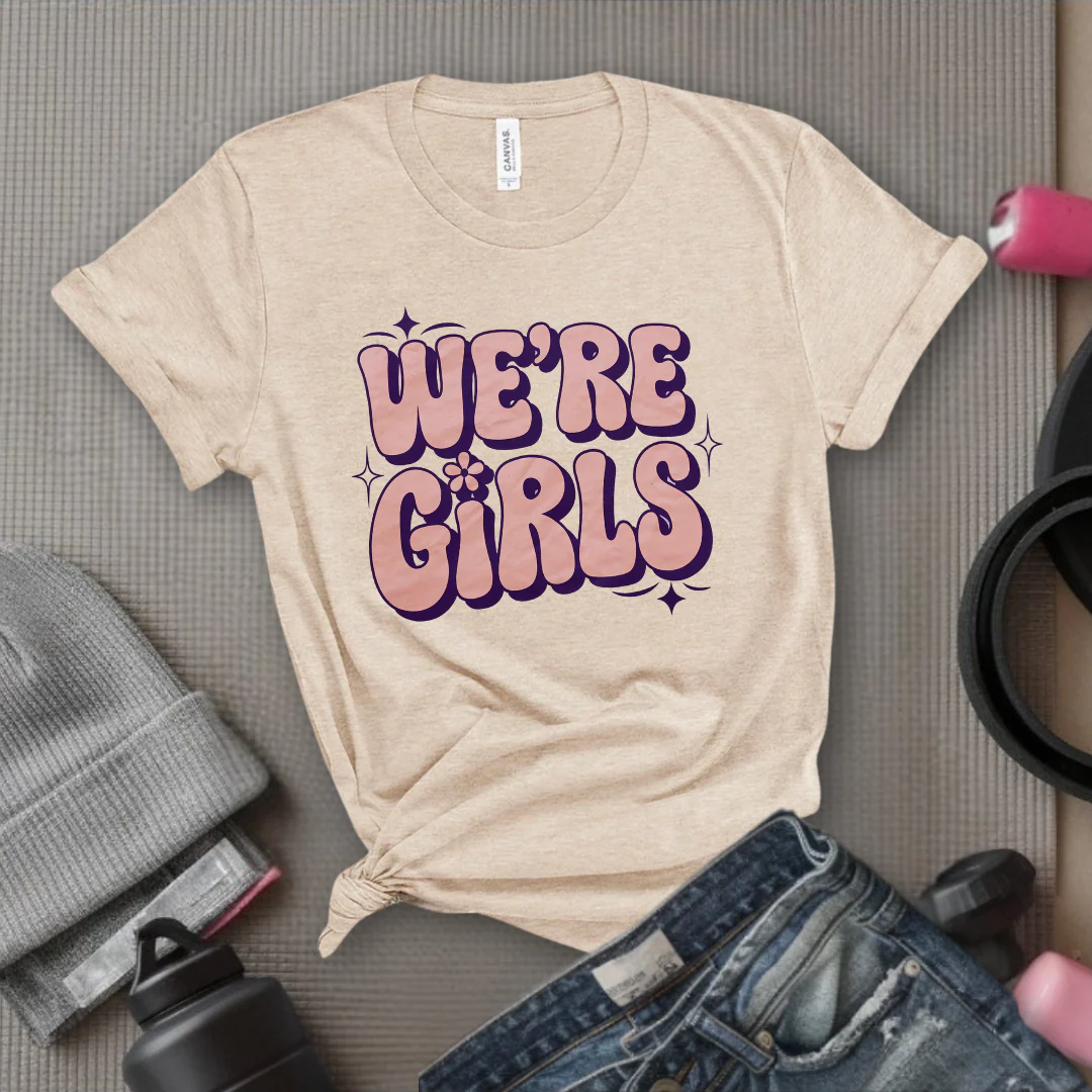 We're Girls T-shirt - Unisex Jersey Short Sleeve Shirt - Women Empowerment Inspired Tee - Gift for Yourself, Female Friends - Bella Canvas 3001 - Image 9