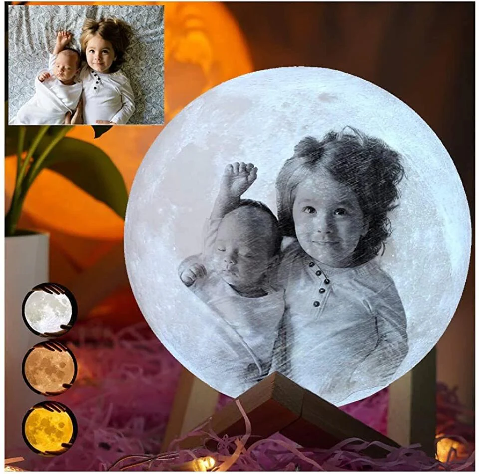 To My Wife, When I Tell You I Love You - Custom Photo Moon Lamp - Image 5