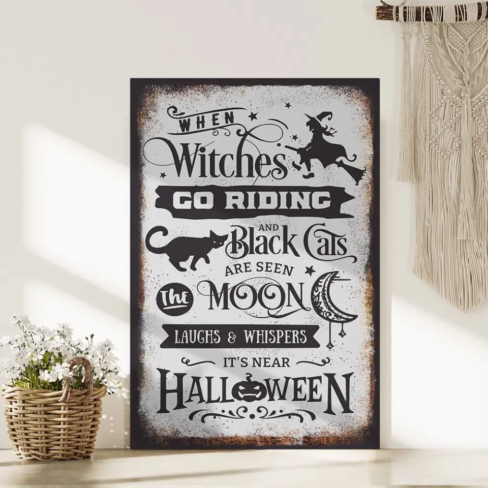 When Witches Go Riding And Black Cats Are Seen - Special Poster/Canvas - Halloween Gift | 308IHPNPCA968 - Image 11