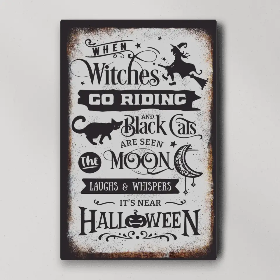 When Witches Go Riding And Black Cats Are Seen - Special Poster/Canvas - Halloween Gift | 308IHPNPCA968 - Image 3