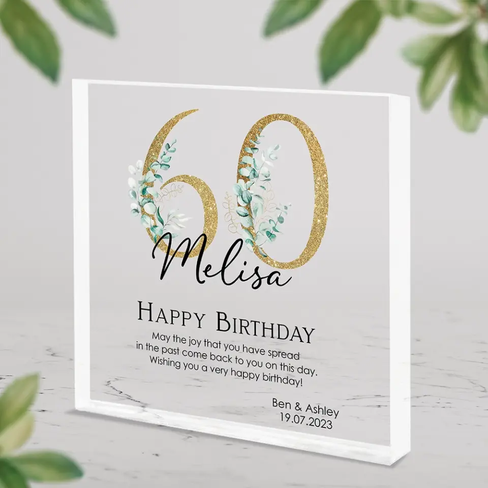 Wishing You A Very Happy Birthday Custom Acrylic Plaque Birthday Gift - Image 7
