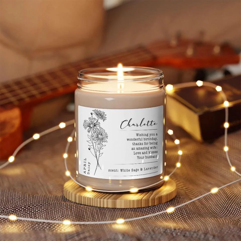 Wishing You A Wonderful Birthday - Personalized Scented Soy Candle - Gift For Birthday - Image 10