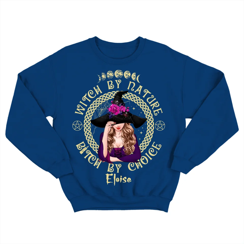 Witch By Nature Bitch By Choice - Personalized T-shirt - Witchcraft Gift - Image 10
