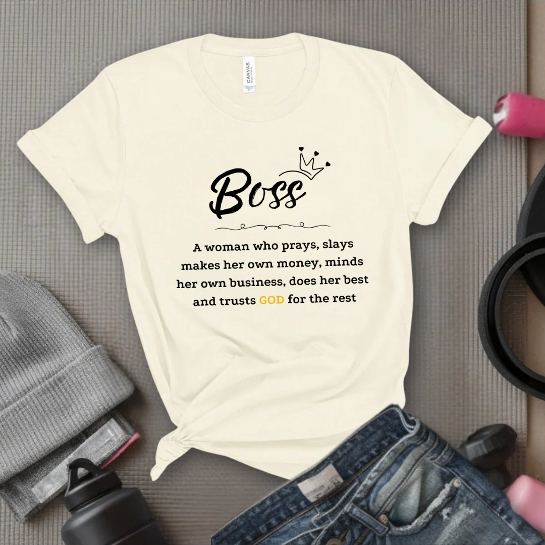 Women Boss Definition - Women Empowerment Tshirt - Gift for Strong Women, Feminists - Bella Canvas 3001 - Image 5