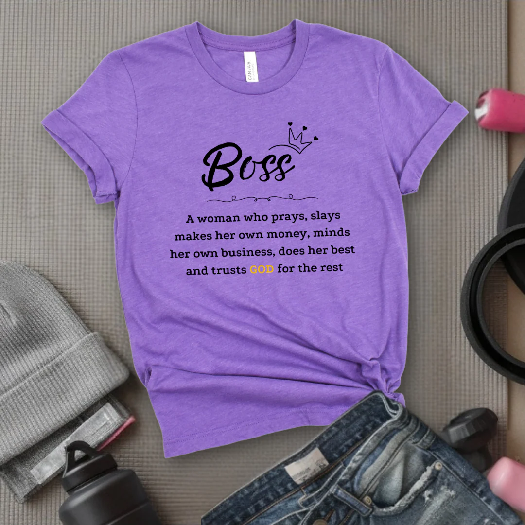 Women Boss Definition - Women Empowerment Tshirt - Gift for Strong Women, Feminists - Bella Canvas 3001 - Image 7