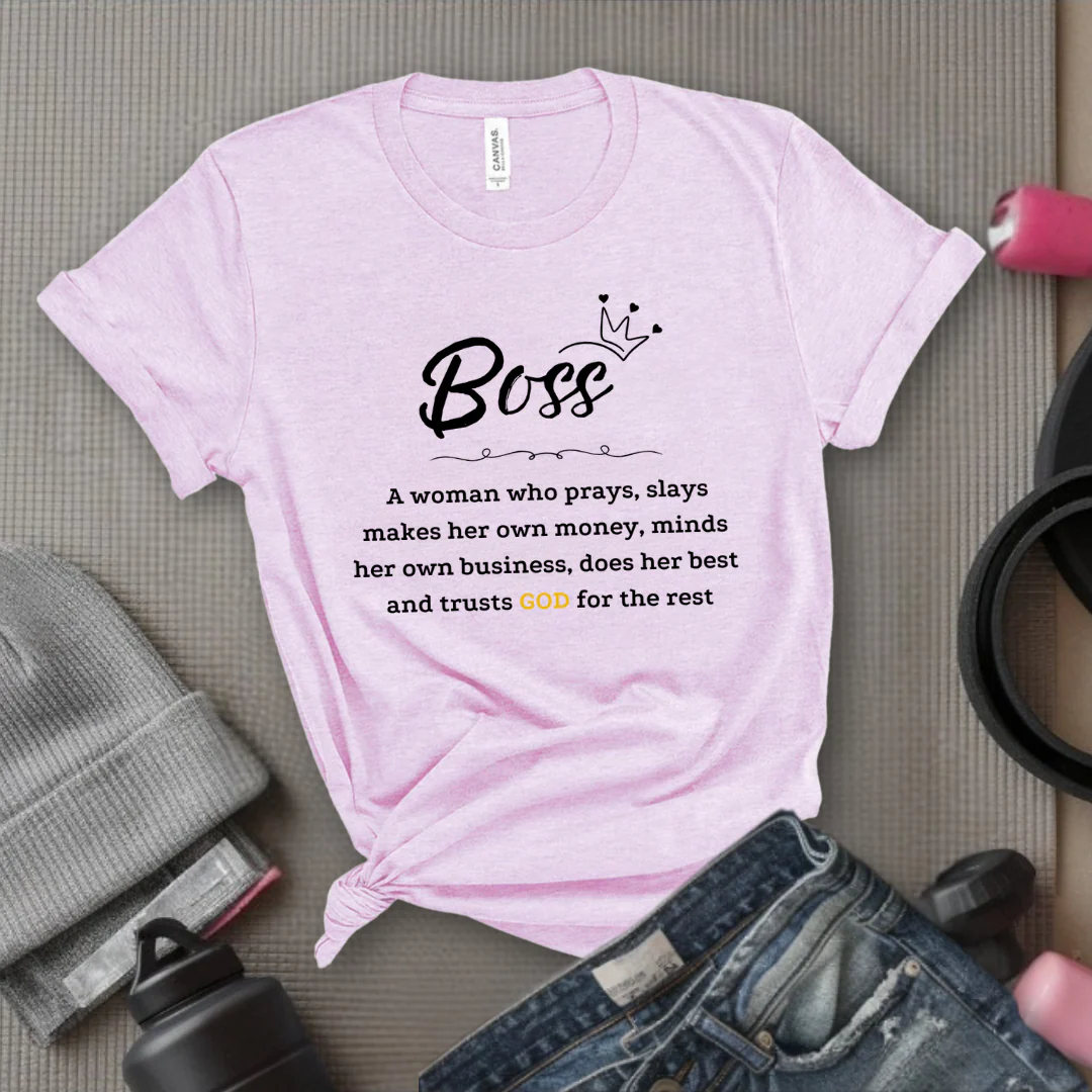 Women Boss Definition - Women Empowerment Tshirt - Gift for Strong Women, Feminists - Bella Canvas 3001 - Image 9