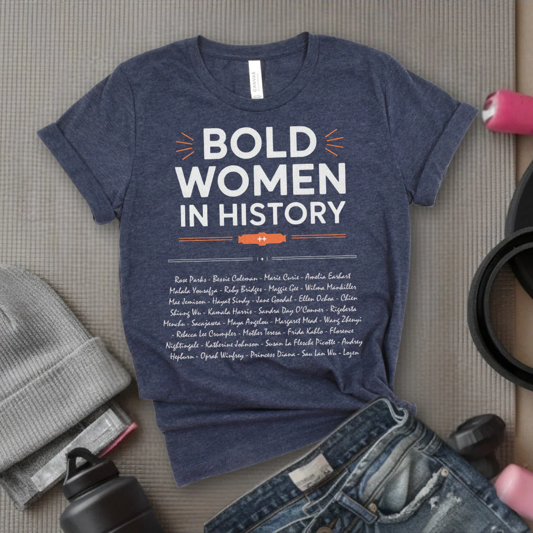 Women's History Month Shirt - Bold Women In History Tee - Mother's Day Gift - Gifts for Her - Feminist Tee - Bella Canvas 3001 - Image 4