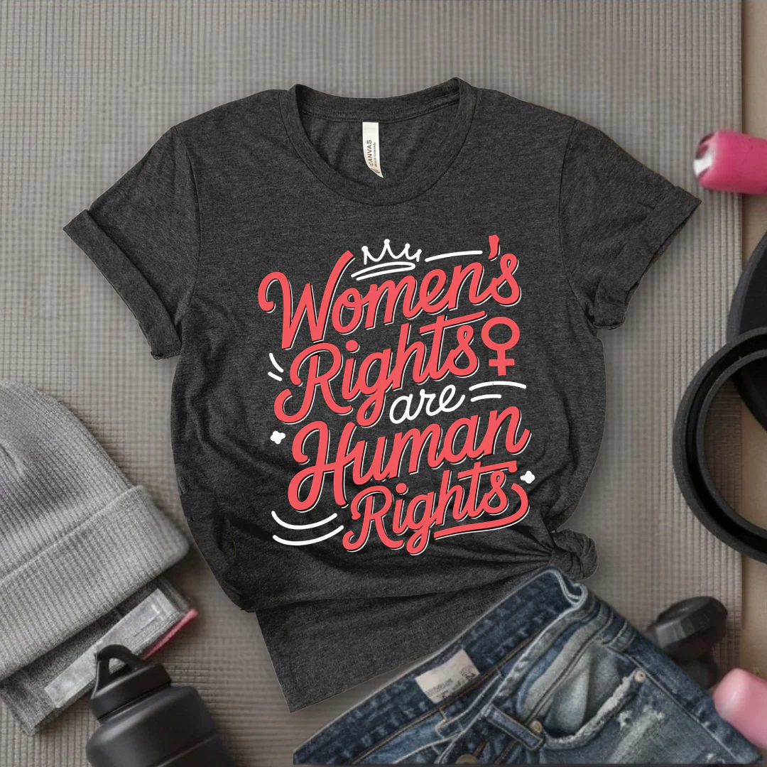 Women's Rights Are Human Rights - Girl Power Inspirational T-Shirt - Women Empowerment Tee - Gift for Her - Bella Canvas 3001 - Image 10
