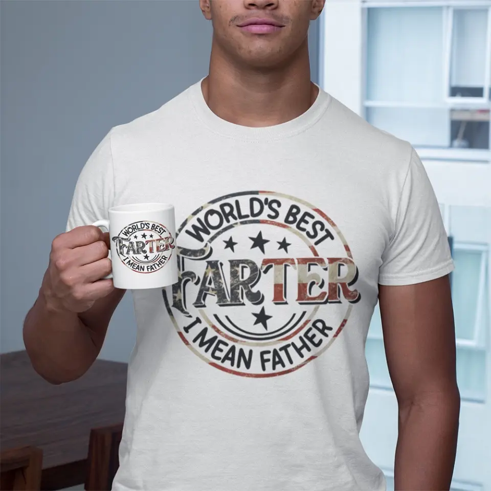 World's Best Farter I Mean Father Special T-Shirt - Image 2