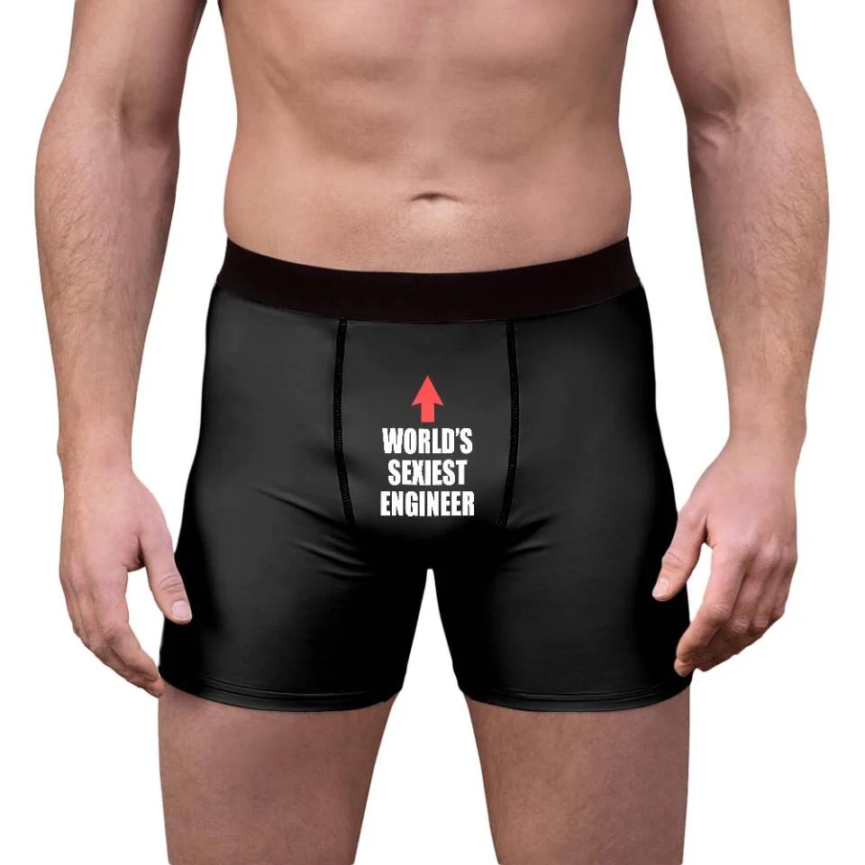 World's Sexiest - Personalized Men's Boxer with Job's Name - Funny Gift for Him - Image 10
