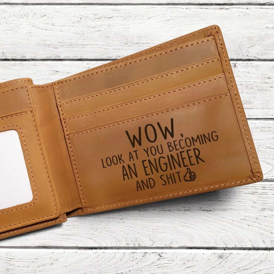 Wow Look At You Become a Scientist And Shit - Personalized Wallet - Custom Job Title - New Job Gift - Image 5