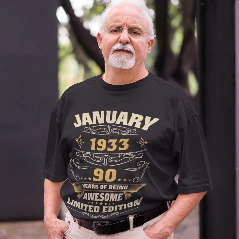 Years Of Being Awesome Personalized T-shirt - Image 5