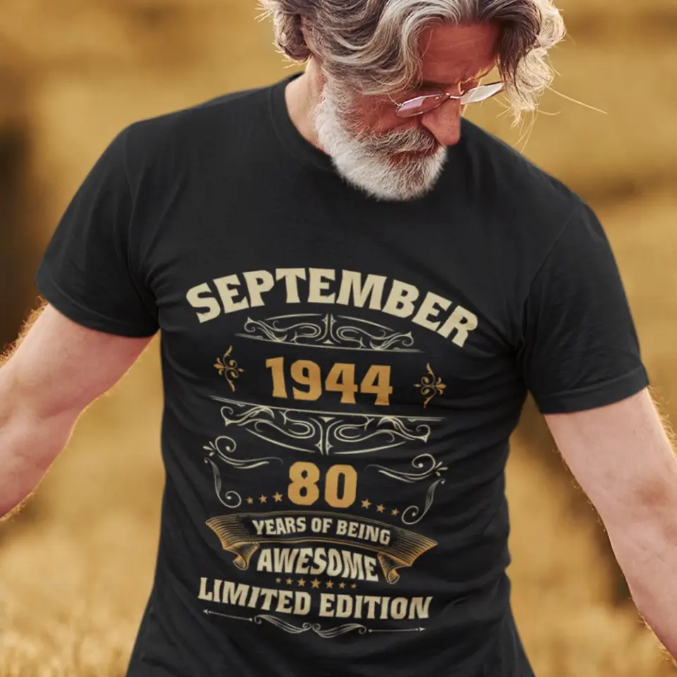Years Of Being Awesome Personalized T-shirt - Image 7