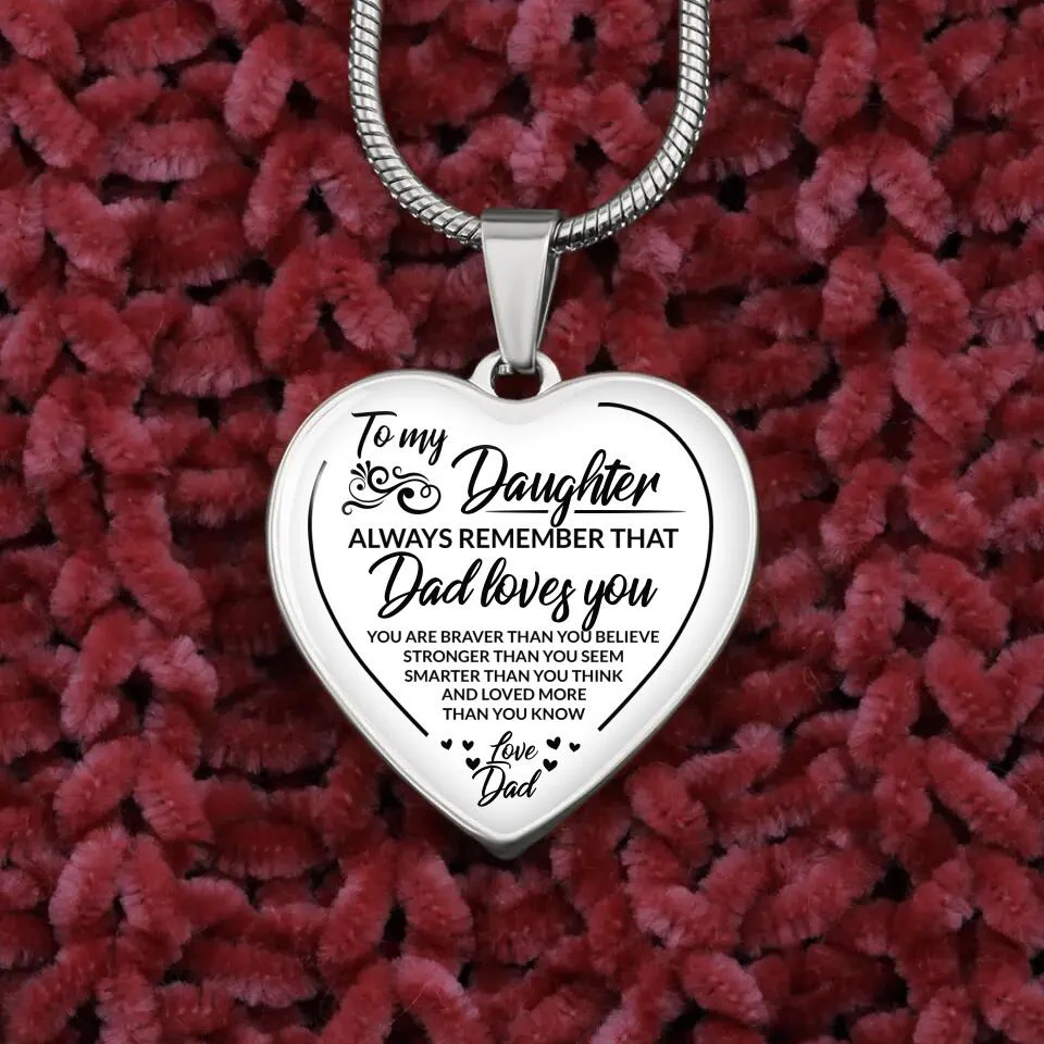 You Are Braver Than You Believe Personalized Keychain Necklace - Image 5