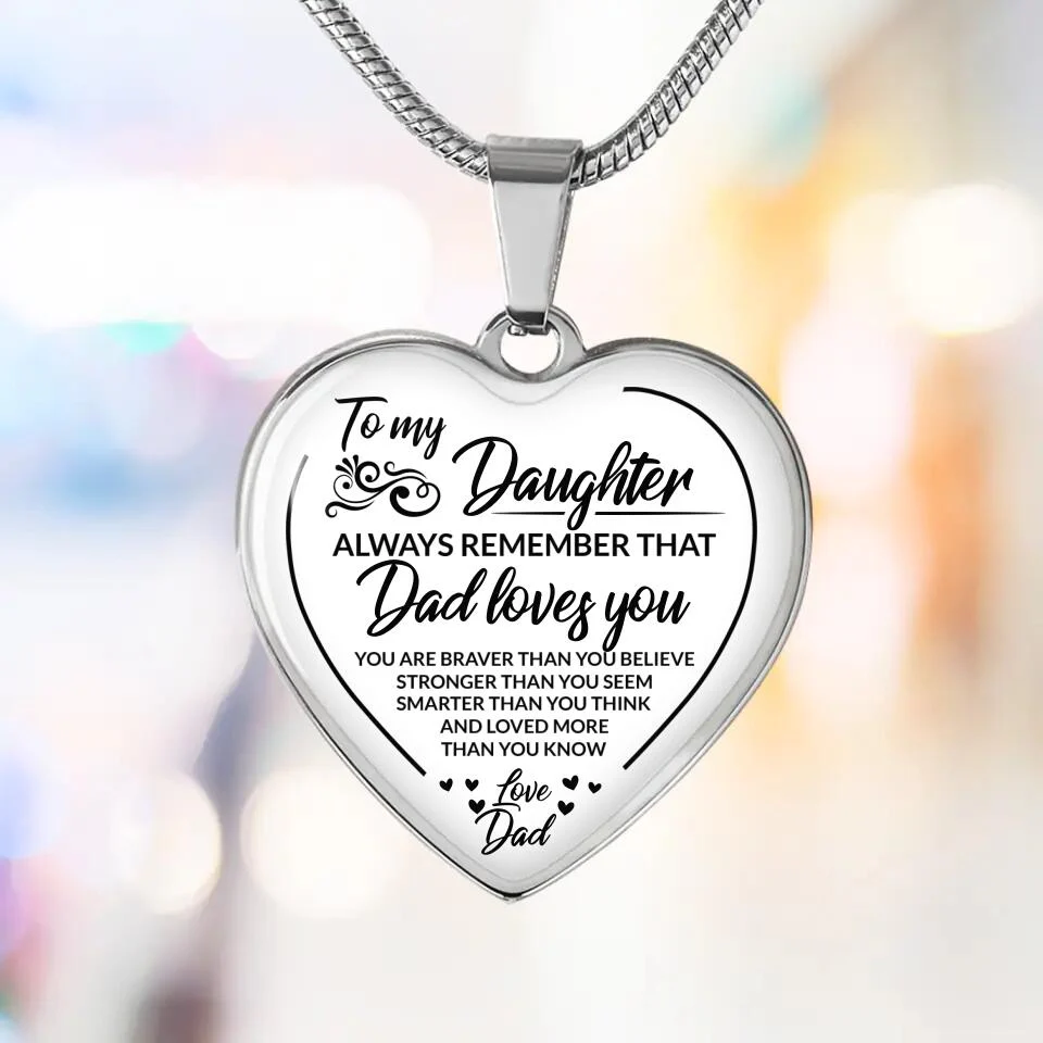 You Are Braver Than You Believe Personalized Keychain Necklace - Image 6