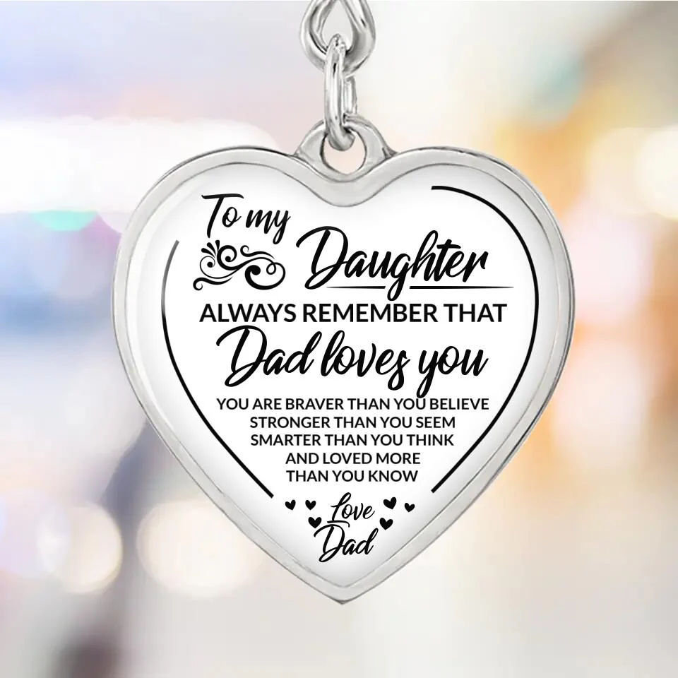 You Are Braver Than You Believe Personalized Keychain Necklace - Image 8