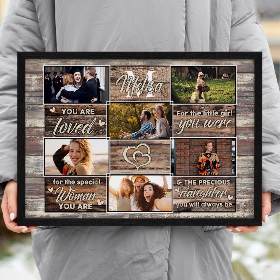 You Are Loved For The Little Girl You Were - Custom Canvas Poster - Birthday Gift For Daughter - Image 12