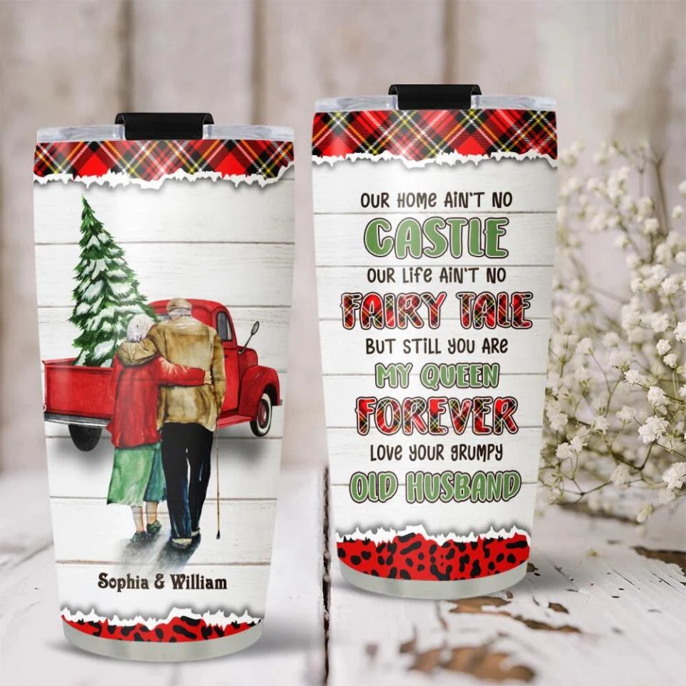 You Are My Queen Forever Personalized Tumbler - Image 3