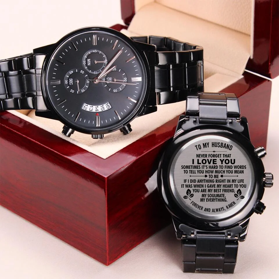 You Are My Soulmate My Best Friend My Everything Personalized Watch - Image 2