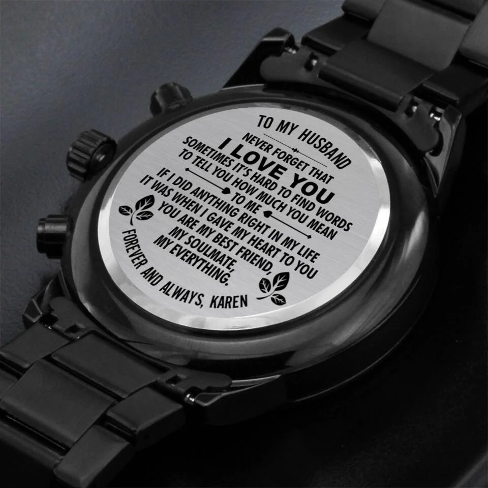 You Are My Soulmate My Best Friend My Everything Personalized Watch - Image 3