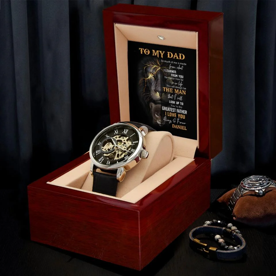 You Are The Greatest Father I Love You - Personalized Watch - Gift for Your Dad On Birthday - Image 6